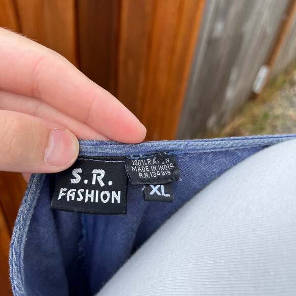 Vintage S.R. Fashion Rayon Bell Sleeve Tunic - Picture 4 of 6